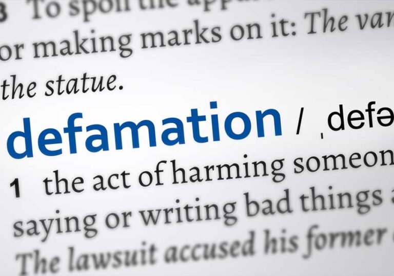 SUING FOR DEFAMATION : HOW DOES IT WORK?