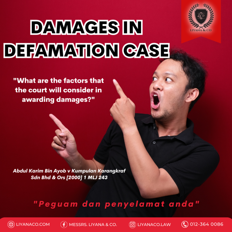 DAMAGES IN DEFAMATION CASE