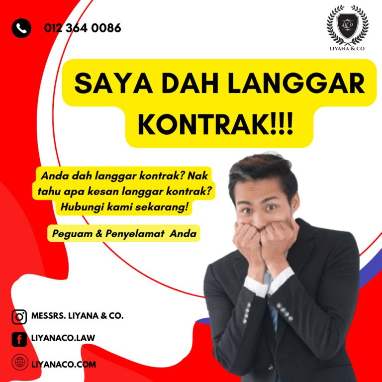 “SAYA DAH LANGGAR KONTRAK”