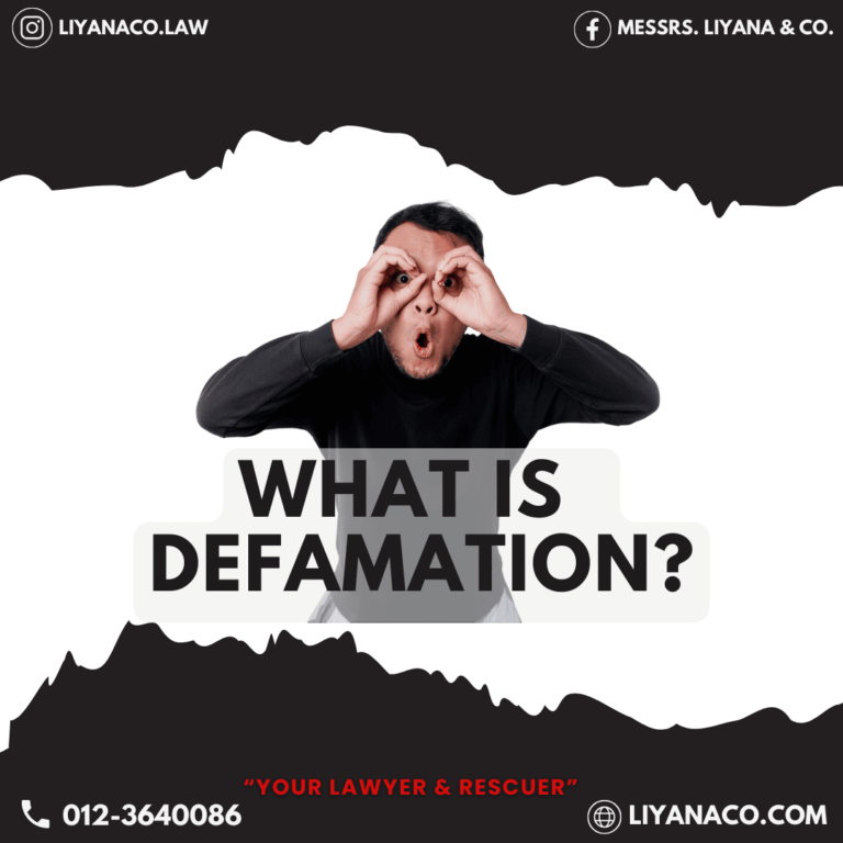 What is a defamation?