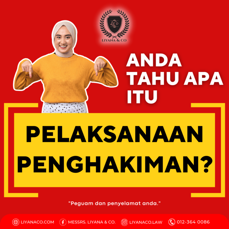 ANDA TAHU APA ITU PELAKSANAAN PENGHAKIMAN?