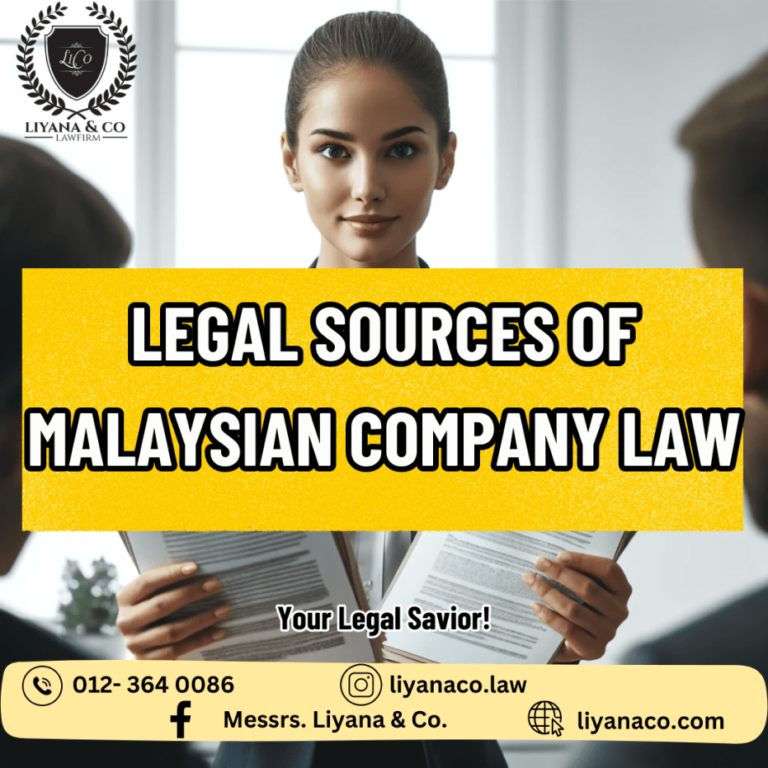 Legal Sources of Malaysian Company Law